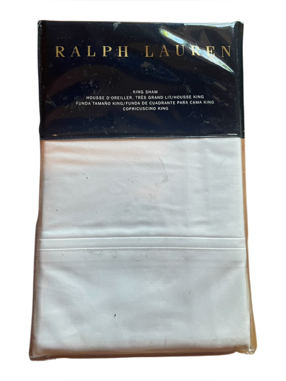 NWT Ralph Lauren Palmer White King Sham
